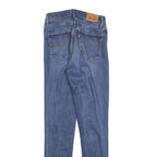 LEVI'S 721 Womens Slim Blue Denim Medium Woven Jeans W26 L30 Classic Zip