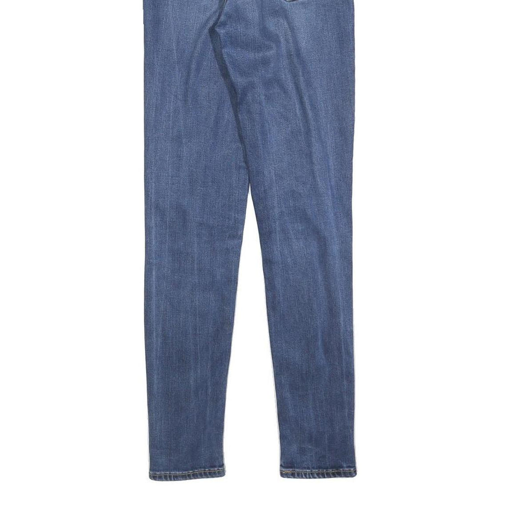 LEVI'S 721 Womens Slim Blue Denim Medium Woven Jeans W26 L30 Classic Zip