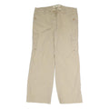 J. CREW Mens Cotton Blend Beige Cargo Regular Trousers W34 L29 Casual Zip