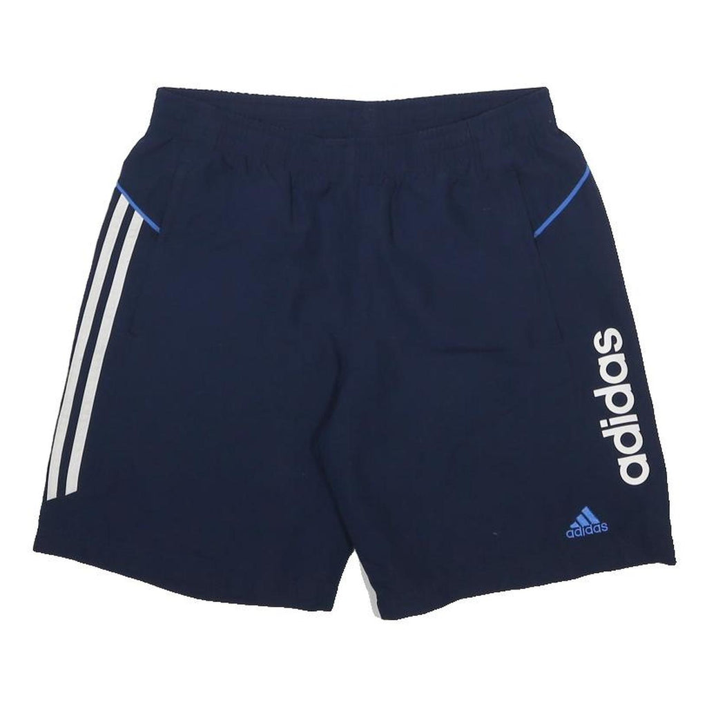 ADIDAS Mens Shorts Navy Blue Casual Polyester M W30 Sports Logo
