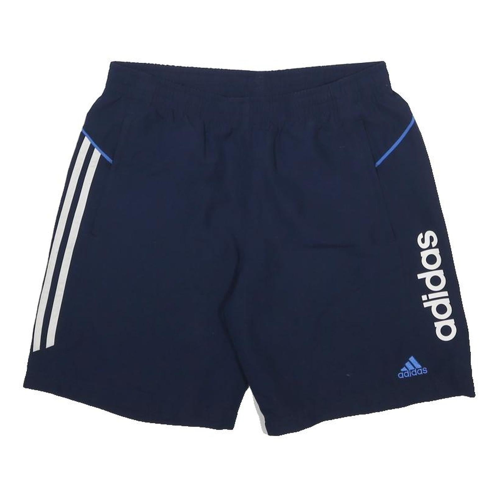 ADIDAS Mens Shorts Navy Blue Casual Polyester M W30 Sports Logo