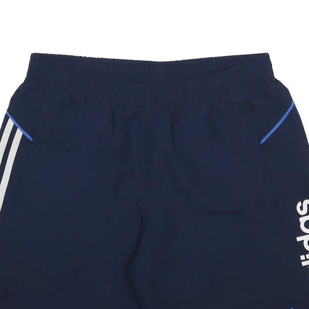 ADIDAS Mens Shorts Navy Blue Casual Polyester M W30 Sports Logo