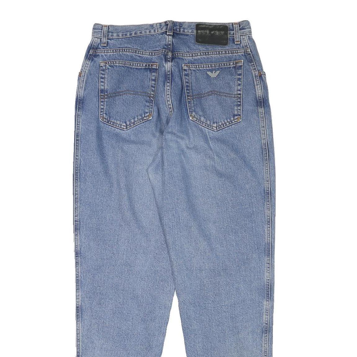 ARMANI JEANS Womens Relaxed Light Denim Jeans W28 L31 Classic Cotton Blend Zip