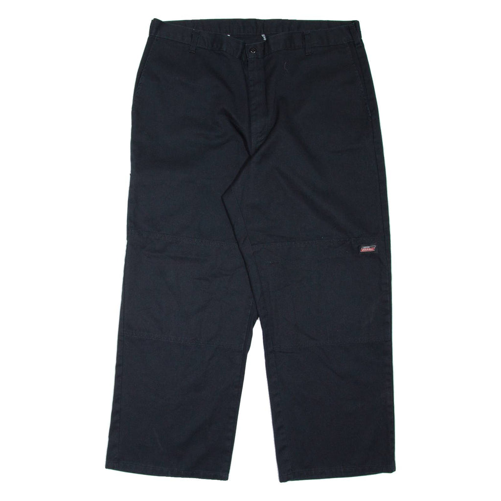 DICKIES Workwear Mens Trousers Black Loose Tapered W38 L29