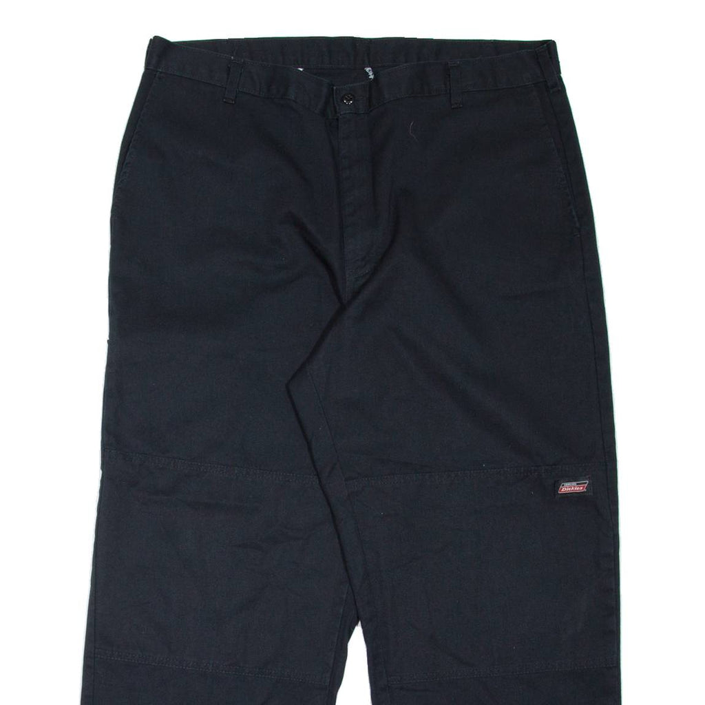 DICKIES Workwear Mens Trousers Black Loose Tapered W38 L29