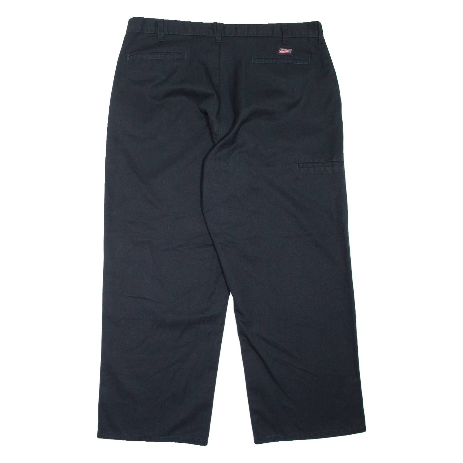 DICKIES Workwear Mens Trousers Black Loose Tapered W38 L29