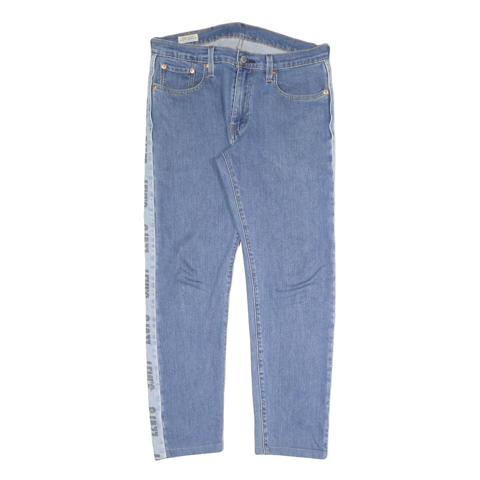 LEVI'S Big E Mens Regular Fit Straight Denim Light W30 L27 Logo Tape Detail