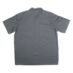 DICKIES Mens Grey Work Shirt XL Fort Bragg California Logo Cotton Blend Button