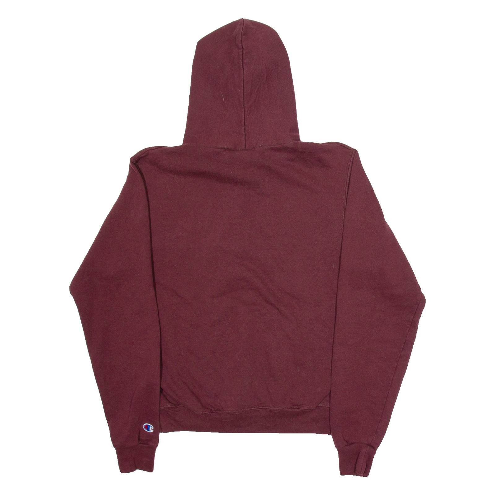 CHAMPION Fox Walley Techical College Mens Maroon Hoodie USA S