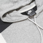 NIKE Womens Grey & White Colourblock Pullover Hoodie M Cotton Blend Sportswear