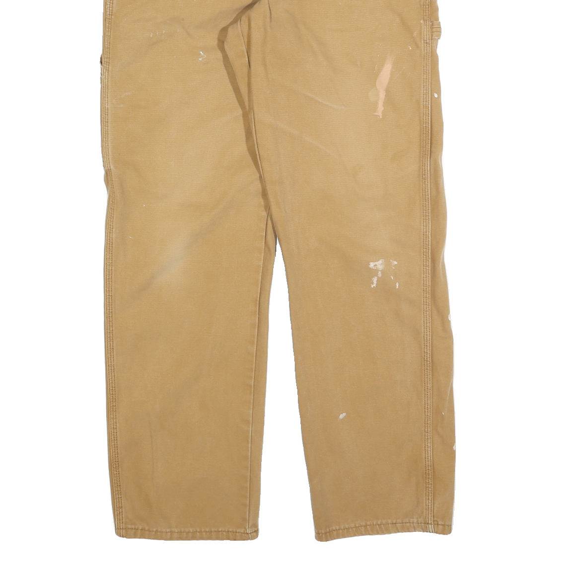 DICKIES Mens Jeans Beige Regular Straight Denim W32 L32 Workwear Utility