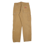 DICKIES Mens Jeans Beige Regular Straight Denim W32 L32 Workwear Utility