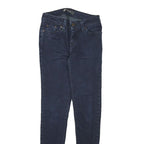 LEVI'S Womens Slim Fit 535 Slim Jeans Denim Dark W25 L28 Stretch Zip Fly