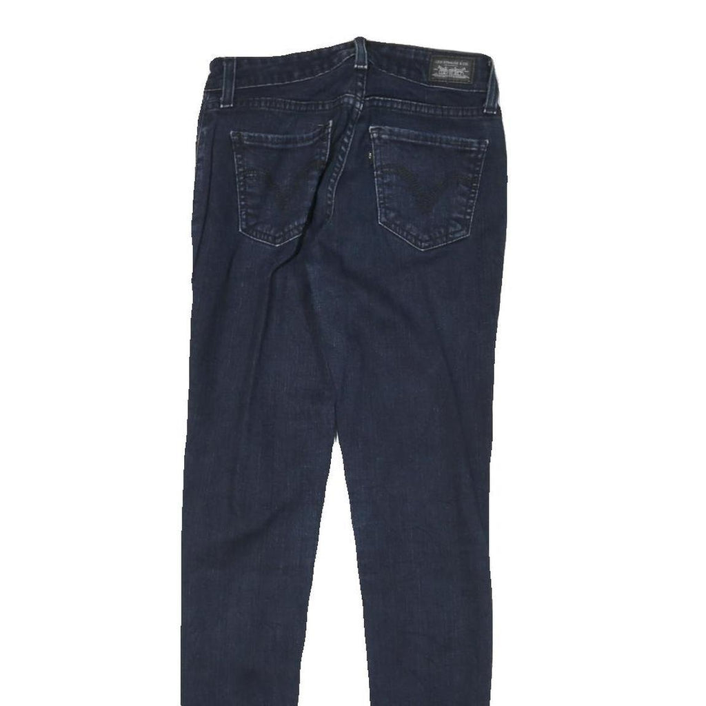 LEVI'S Womens Slim Fit 535 Slim Jeans Denim Dark W25 L28 Stretch Zip Fly