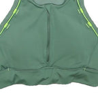 NEW BALANCE Womens Green Sports Top Sleeveless Round Neck XXS Reflective Trim