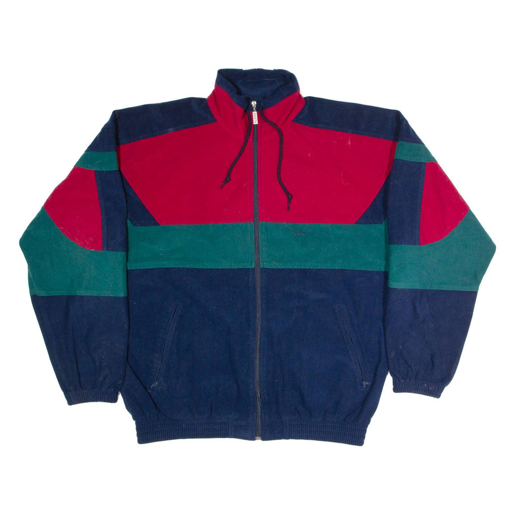 ALFA Mens Track Jacket Blue Colourblock XL
