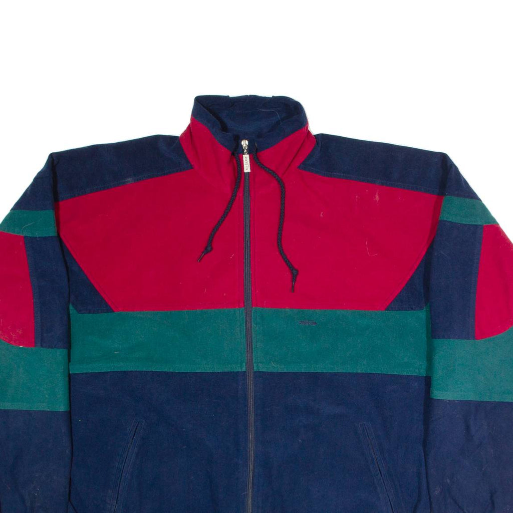 ALFA Mens Track Jacket Blue Colourblock XL