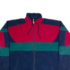 ALFA Mens Track Jacket Blue Colourblock XL