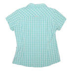 COLUMBIA Womens Blue & White Check Shirt M Lightweight Summer Casual Outdoor