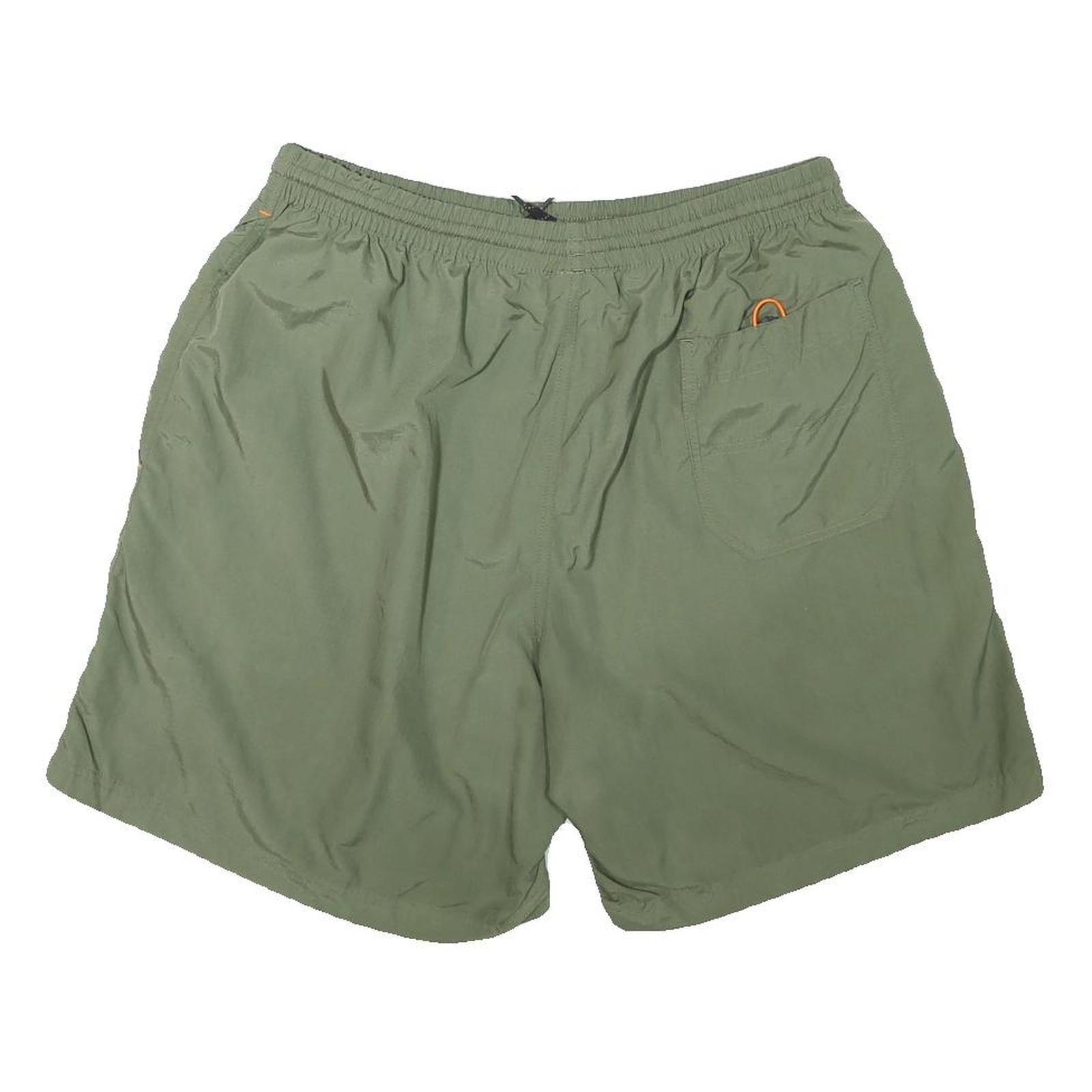 REEBOK Mens Shorts Green Casual XL W31 Polyester Blend Light Relaxed Fit