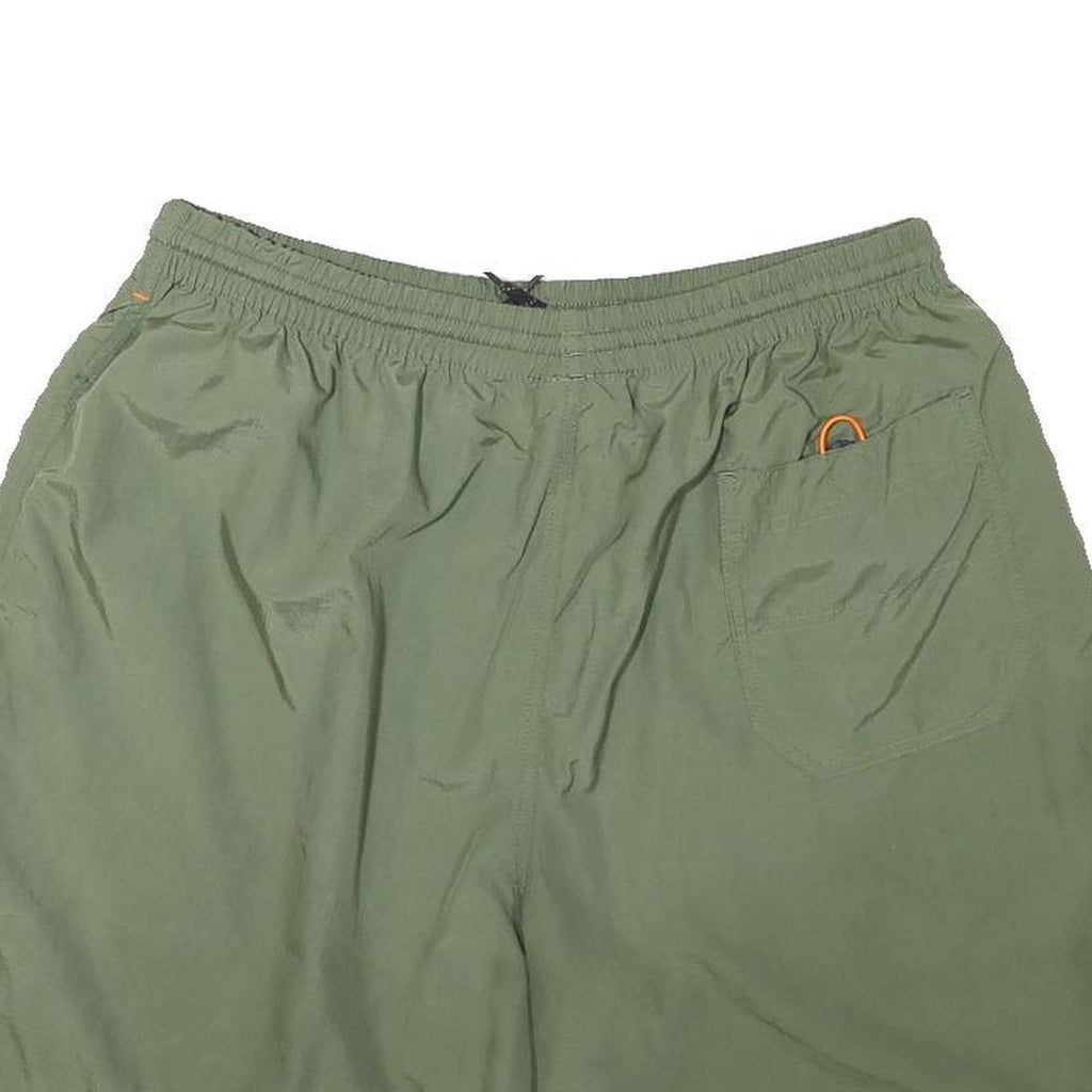 REEBOK Mens Shorts Green Casual XL W31 Polyester Blend Light Relaxed Fit