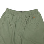 REEBOK Mens Shorts Green Casual XL W31 Polyester Blend Light Relaxed Fit