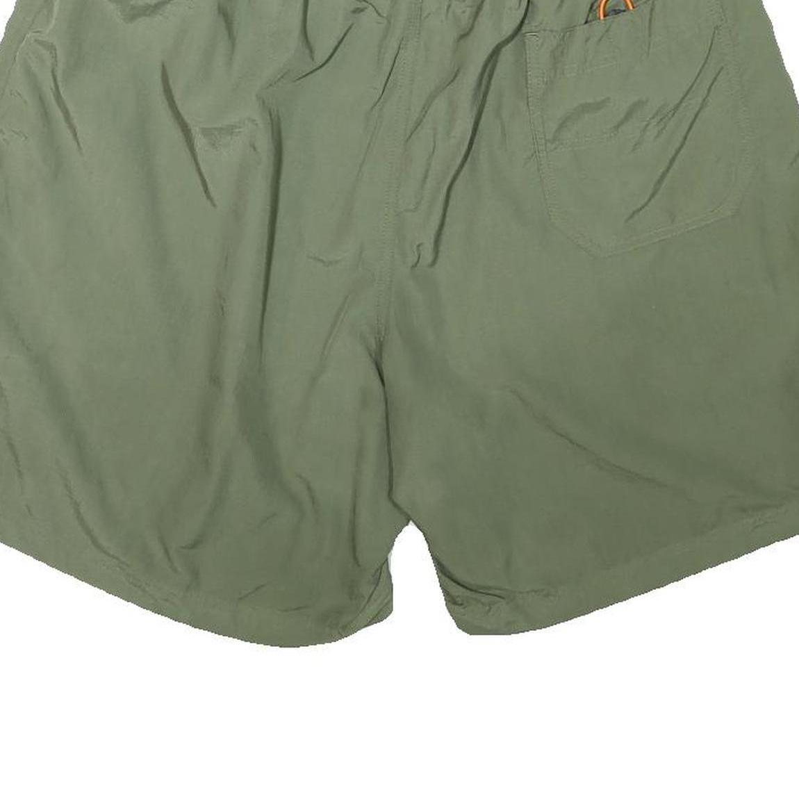 REEBOK Mens Shorts Green Casual XL W31 Polyester Blend Light Relaxed Fit