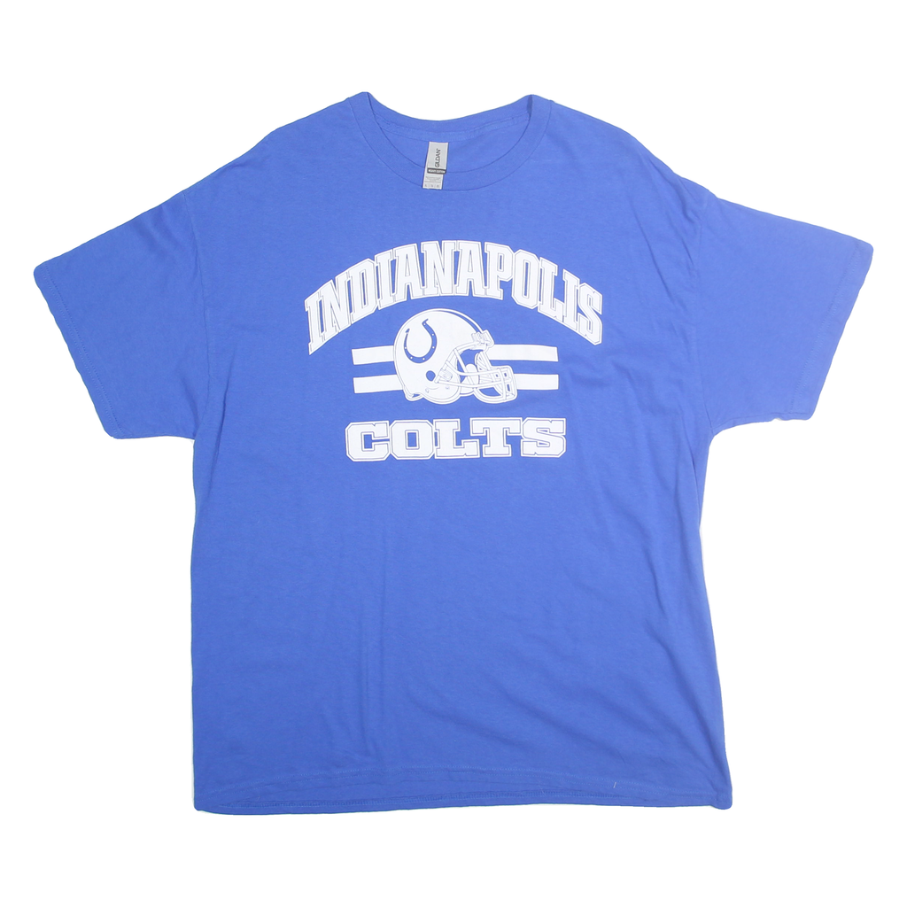 GILDAN Mens Blue Indianapolis Colts Graphic T-Shirt XL Short Sleeve Crew Neck