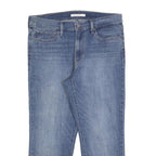 LEVI'S Womens Slim Blue Jeans Denim Light W32 L24 Classic Cotton Blend Zip