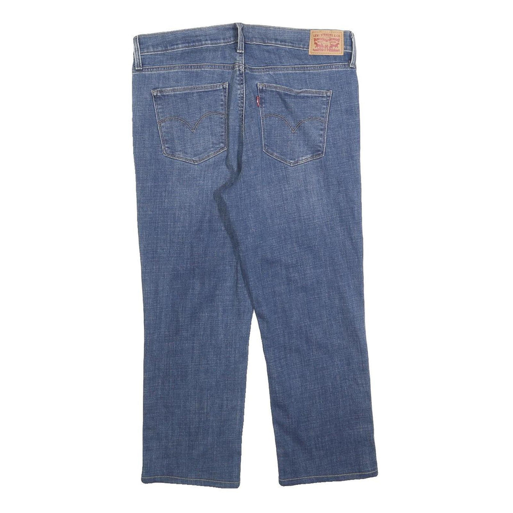LEVI'S Womens Slim Blue Jeans Denim Light W32 L24 Classic Cotton Blend Zip