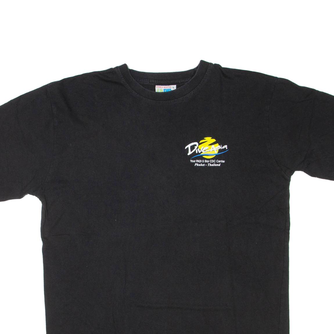 DIRECT EXPORT Dive Asia Mens T-Shirt Black L