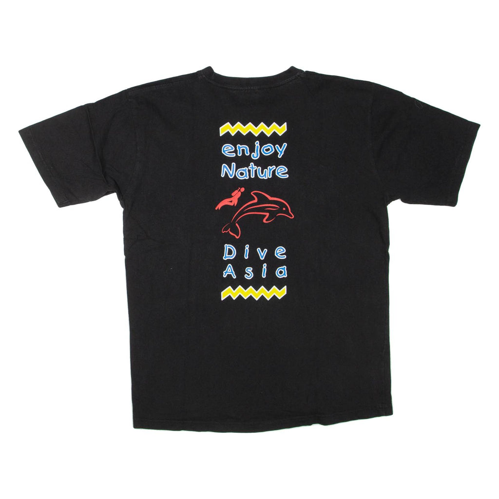 DIRECT EXPORT Dive Asia Mens T-Shirt Black L