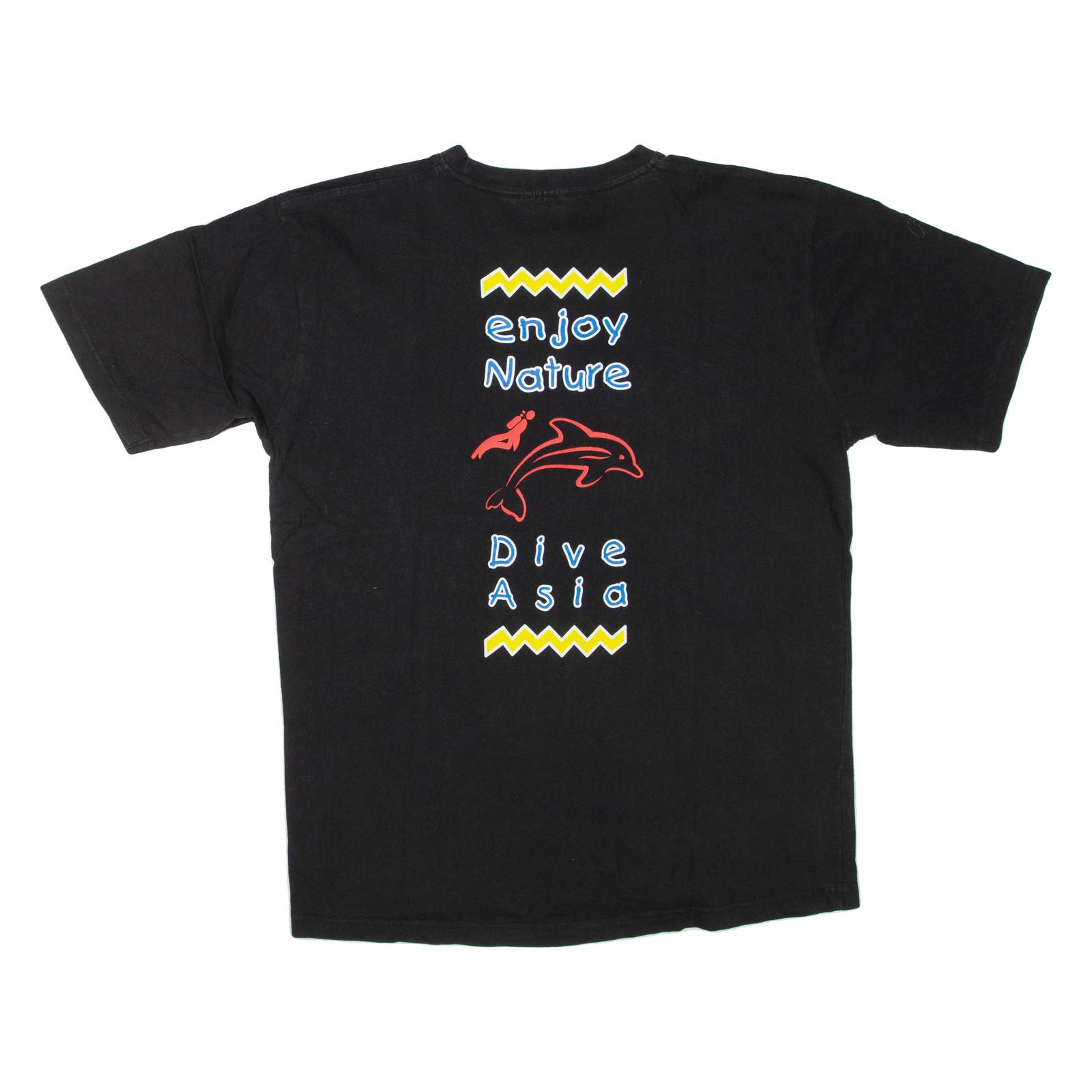 DIRECT EXPORT Dive Asia Mens T-Shirt Black L