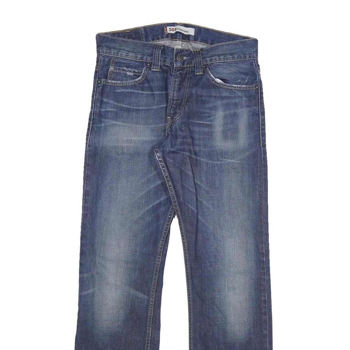 LEVI'S 506 Mens Jeans Blue Regular Straight Denim Medium W31 L32 Classic Style