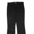 DICKIES Womens Trousers Black Regular Flared W32 L32