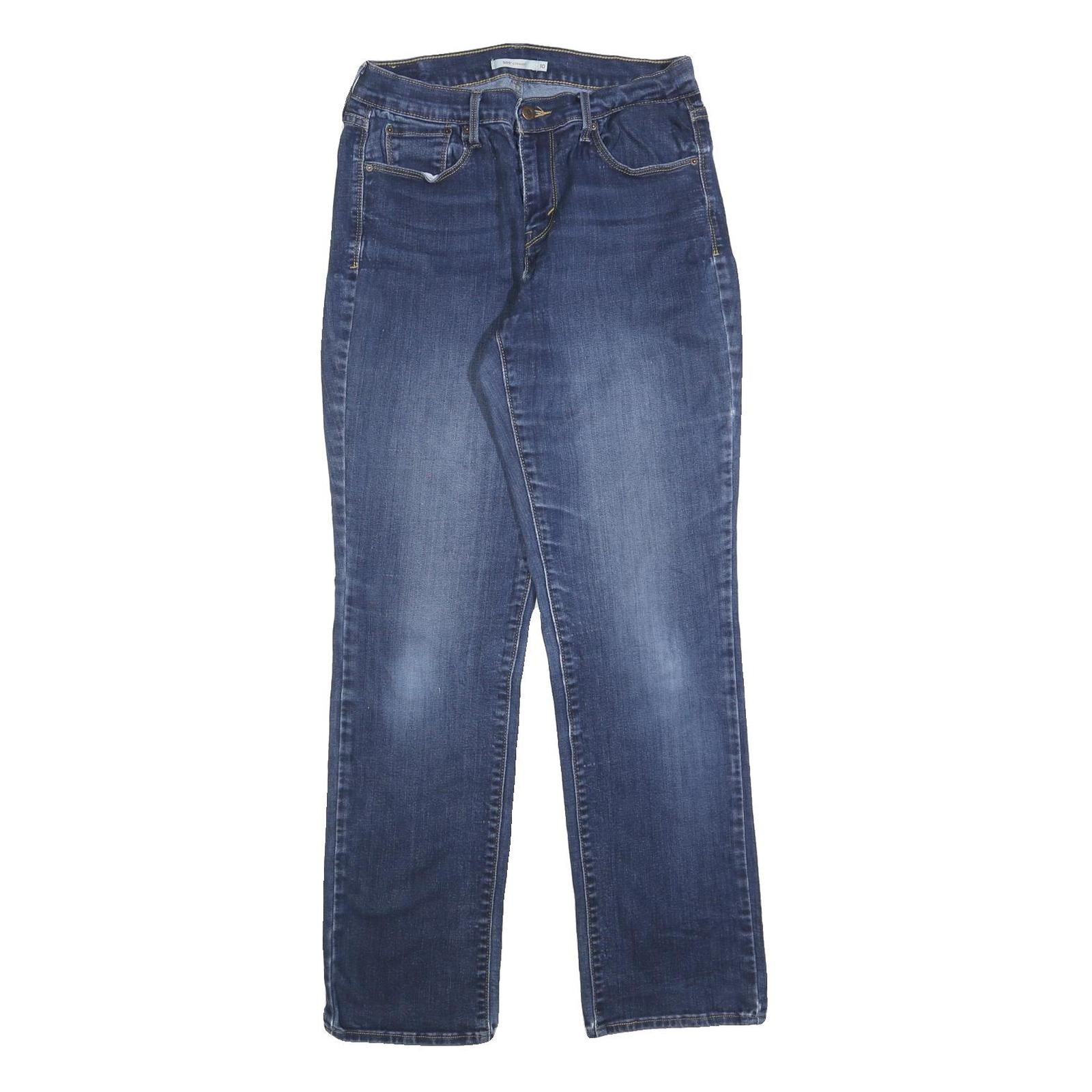 LEVI'S 505 Womens Jeans Blue Regular Straight Denim Medium W30 L32 Classic Fit