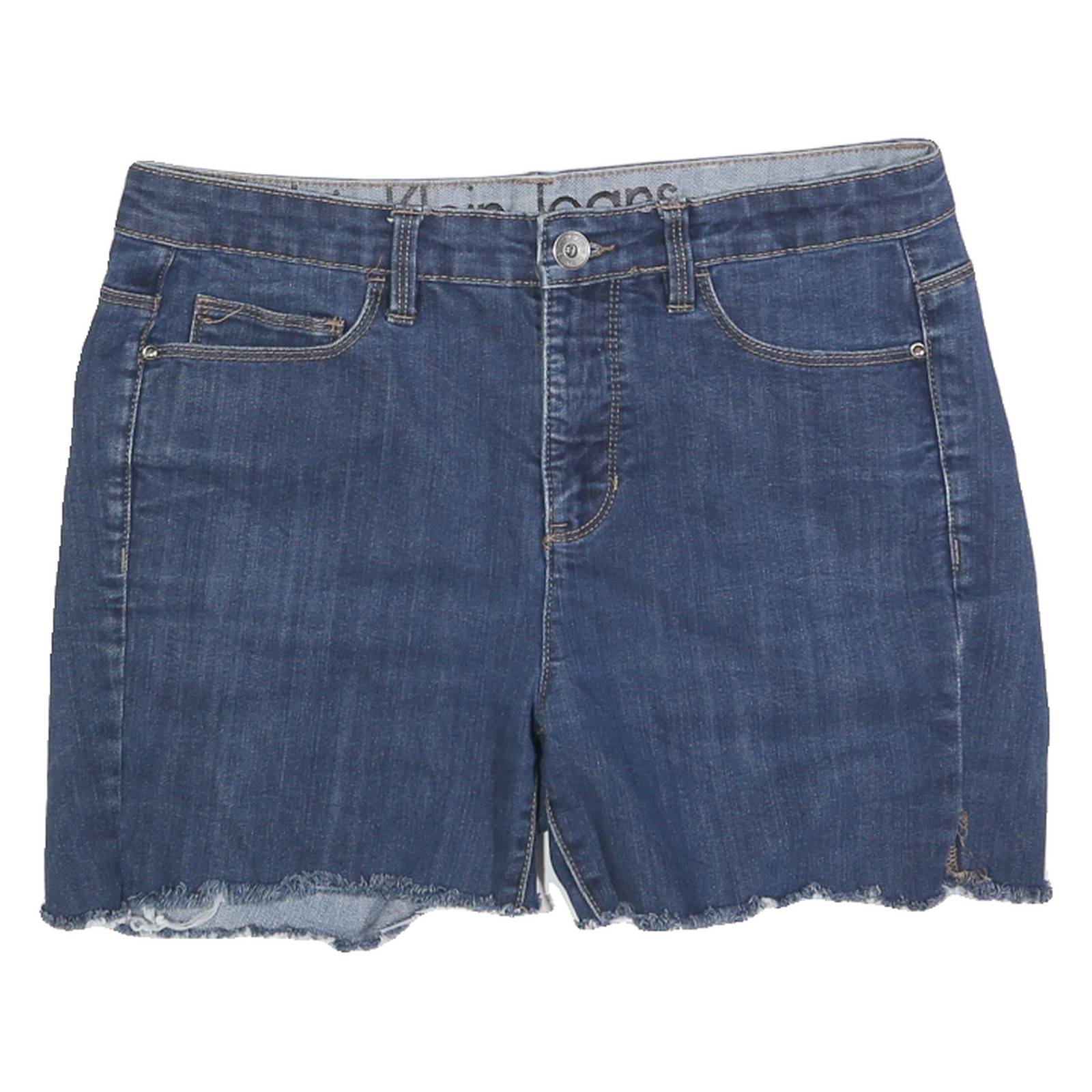 CALVIN KLEIN JEANS Womens Denim Blue Casual Shorts M W32 Raw Hem