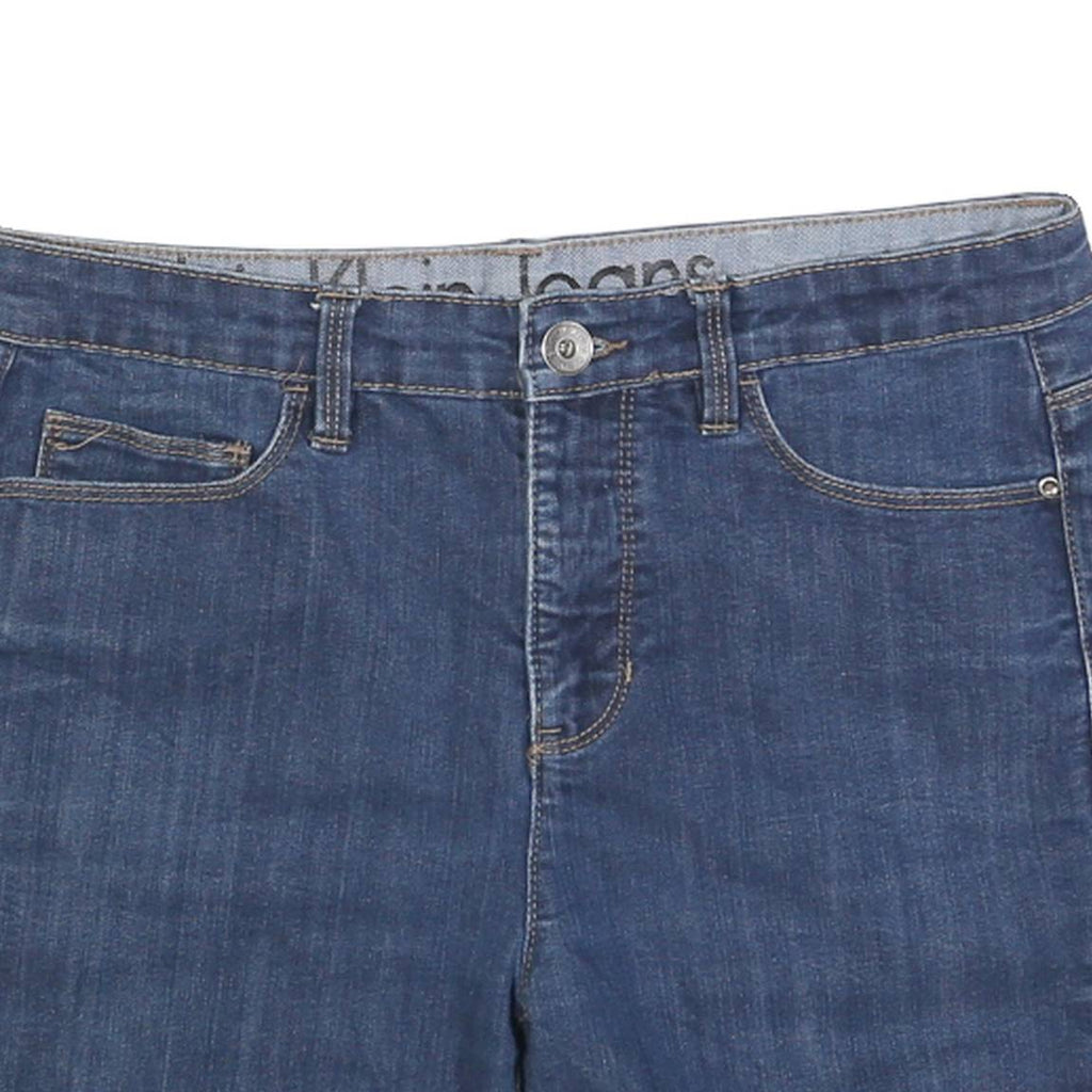 CALVIN KLEIN JEANS Womens Denim Blue Casual Shorts M W32 Raw Hem
