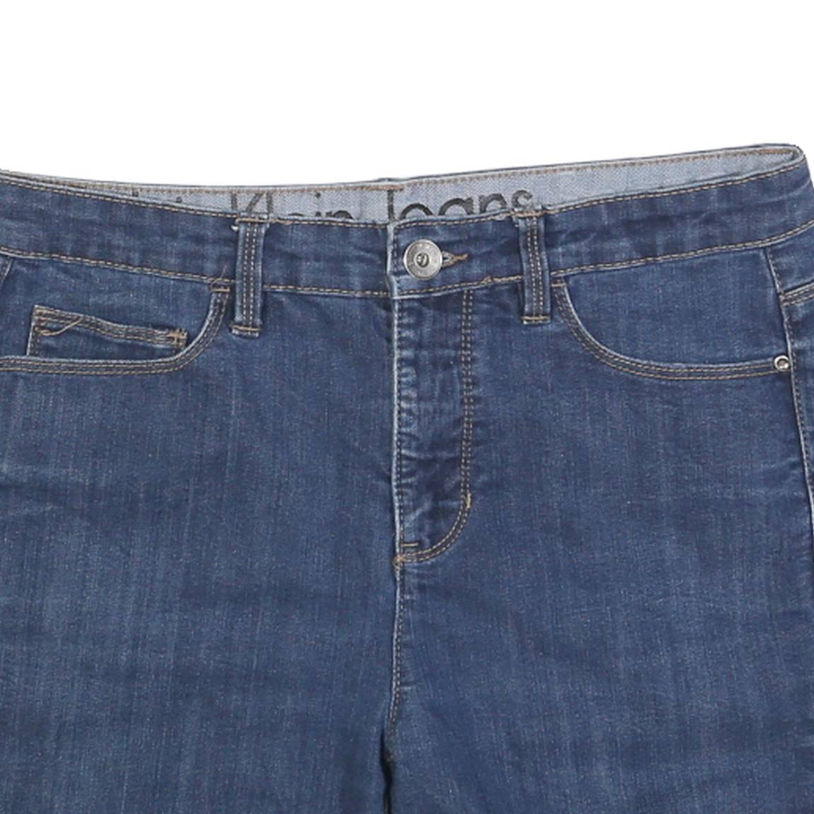 CALVIN KLEIN JEANS Womens Denim Blue Casual Shorts M W32 Raw Hem