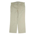 DICKIES Womens Cotton Beige Regular Fit Straight Leg Trousers W38 L30 Classic