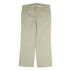 DICKIES Womens Cotton Beige Regular Fit Straight Leg Trousers W38 L30 Classic