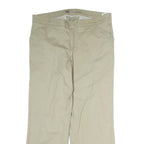 DICKIES Womens Cotton Beige Regular Fit Straight Leg Trousers W38 L30 Classic