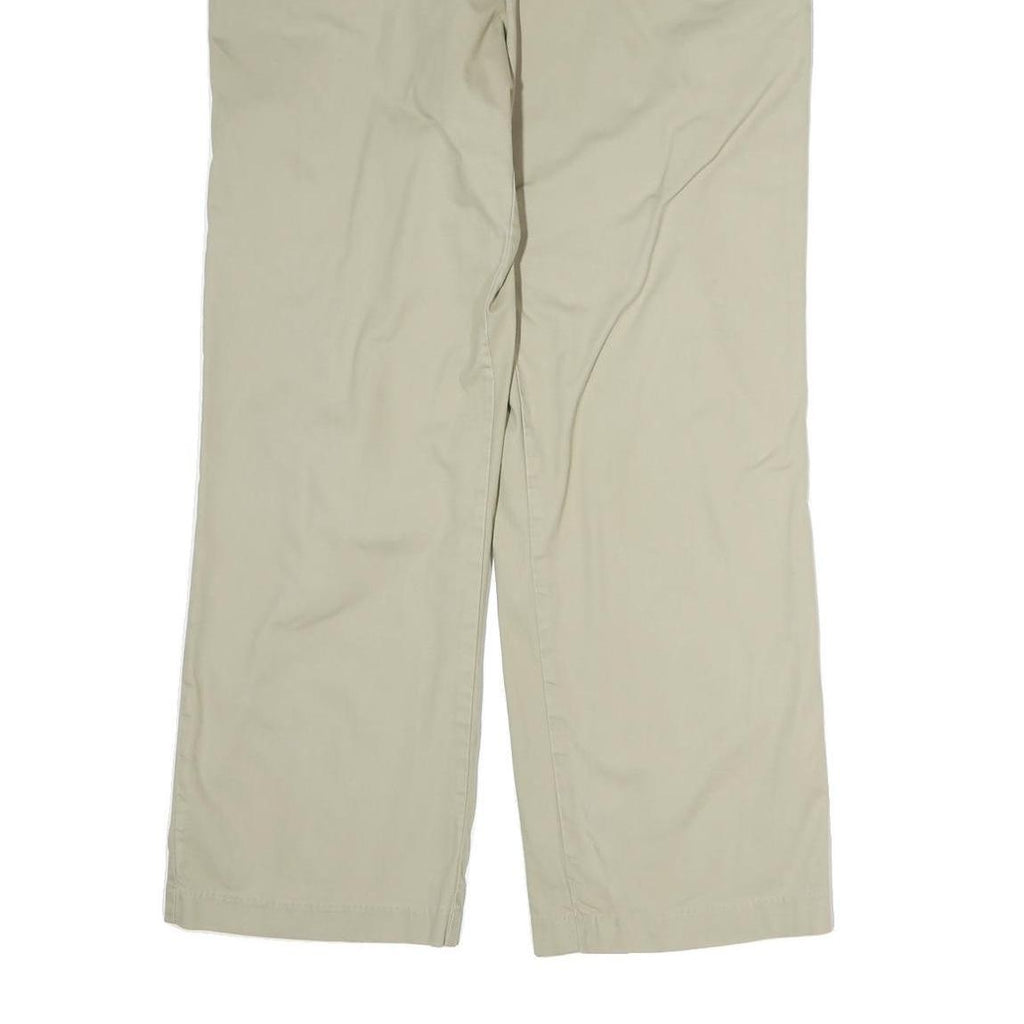 DICKIES Womens Cotton Beige Regular Fit Straight Leg Trousers W38 L30 Classic