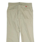 DICKIES Womens Cotton Beige Regular Fit Straight Leg Trousers W38 L30 Classic