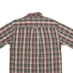 WOOLRICH Mens Green & Red Check Shirt M Cotton Blend Casual Relaxed Fit