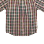 WOOLRICH Mens Green & Red Check Shirt M Cotton Blend Casual Relaxed Fit