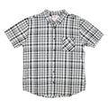 LEVI'S Mens Black & White Check Shirt XL Short Sleeve Button Pocket Casual