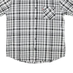 LEVI'S Mens Black & White Check Shirt XL Short Sleeve Button Pocket Casual