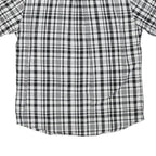 LEVI'S Mens Black & White Check Shirt XL Short Sleeve Button Pocket Casual