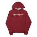 CHAMPION Mens Maroon Hoodie S Cotton Blend Pullover Casual Sportswear
